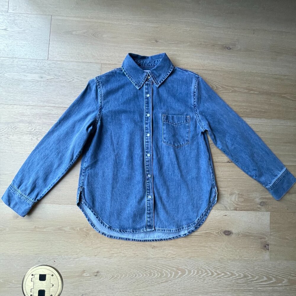 Reformation Blue Denim Button-Down Shirt - Picture 4 of 10